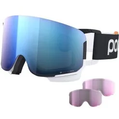 POC Nexal Clarity Comp + Uranium Black/hydrogen White/spektris Blue + 2 Reserve Lenzen