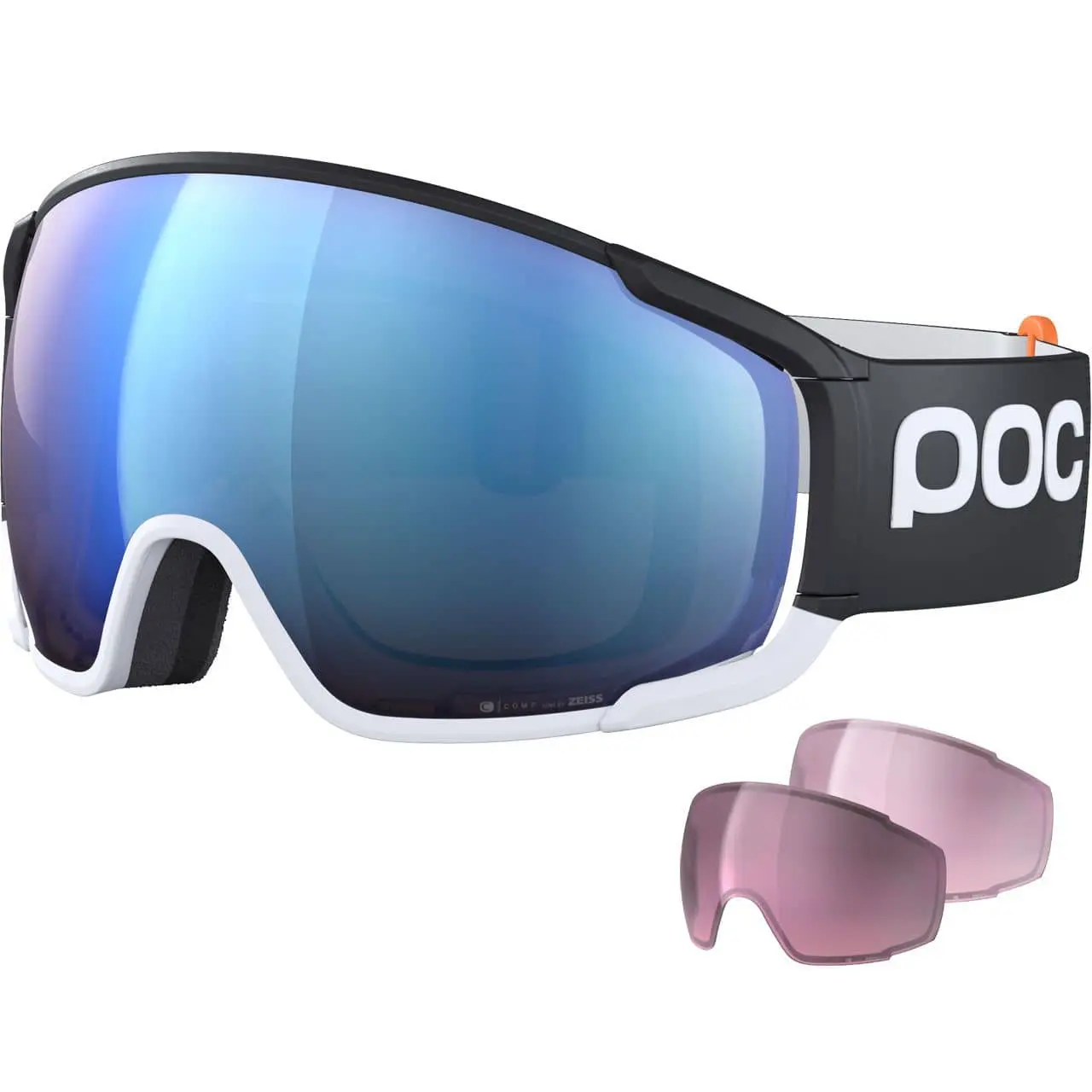 POC Zonula Clarity Comp+ Uranium Black/hydrogen White/spektris Blue + 2 Reserve Lenzen 3 POC Zonula Clarity Comp+ Uranium Black/hydrogen White/spektris Blue + 2 Reserve Lenzen